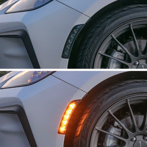 VALENTI JEWEL LED SIDE MARKER LIGHT SMOKE BLACK CHROME FOR TOYOTA GR86 ZN8 SUBARU BRZ ZD8 SDMGR86Z-SB