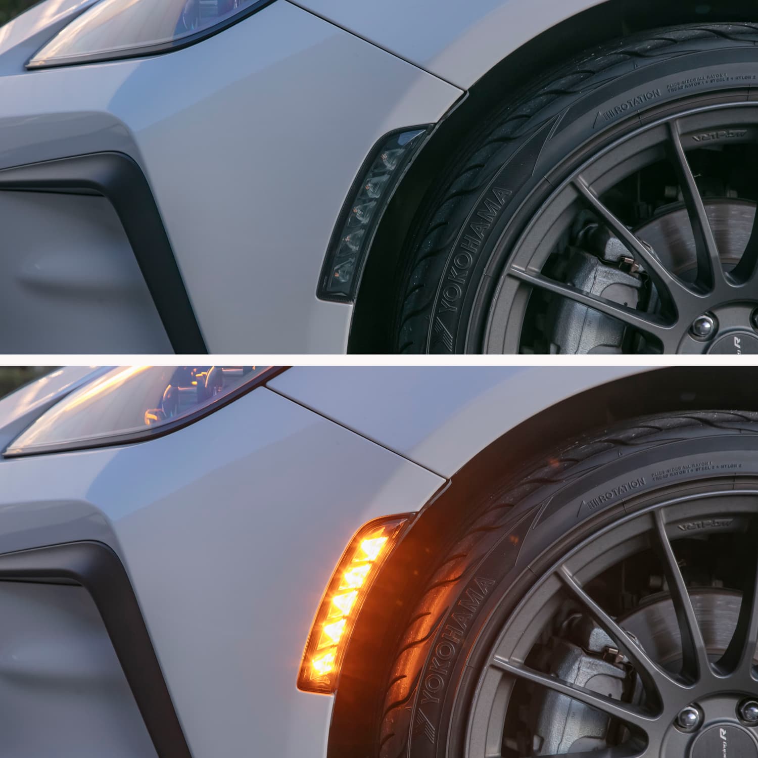 VALENTI JEWEL LED SIDE MARKER AMBER CHROME FOR TOYOTA GR86 ZN8 SUBARU BRZ ZD8 SDMGR86Z-YC