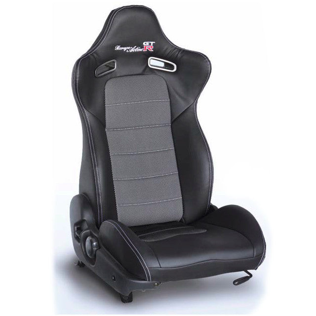 GARAGE ACTIVE ORIGINAL SEAT COVER BLACK WHITE FOR NISSAN SKYLINE GT-R BNR34 GARAGE-ACTIVE-00019