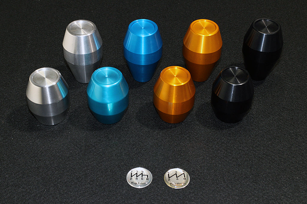 TOP SECRET ALUMINUM SHIFT KNOB BLUE SHORT 55 M10X1.25MM 6MT FOR  TOP-SECRET-00024