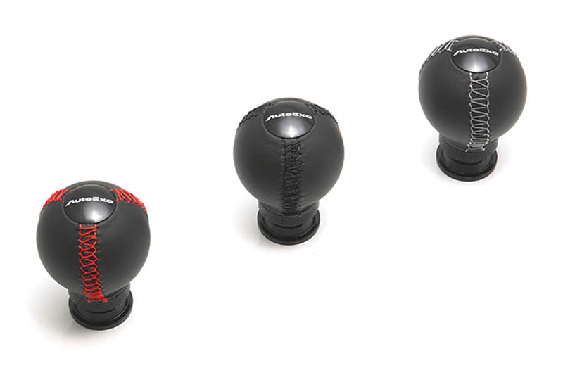AUTOEXE SHIFT KNOB BALL SHAPE RED STITCH FOR MAZDA RX-7 FD3S AND FC3S FC3C-200001 ONWARDS MT VEHICLES NDA1V9050