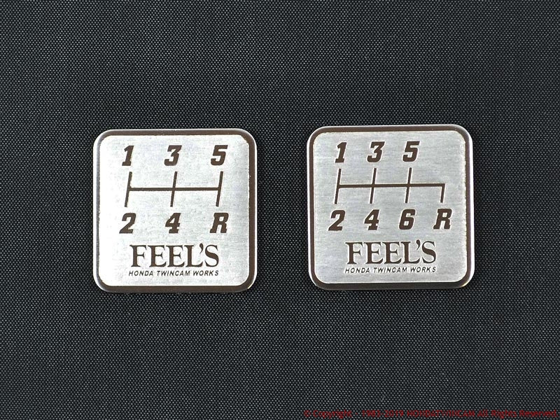 FEEL'S HONDA TWINCAM SHIFT PATTERN PLATE 6MT FOR  FEELS-00964