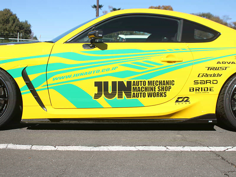 JUN AUTO SIDE SKIRT DIFFUSER CARBON FOR TOYOTA GR86 ZN8 SUBARU BRZ ZD8 8008M-F002