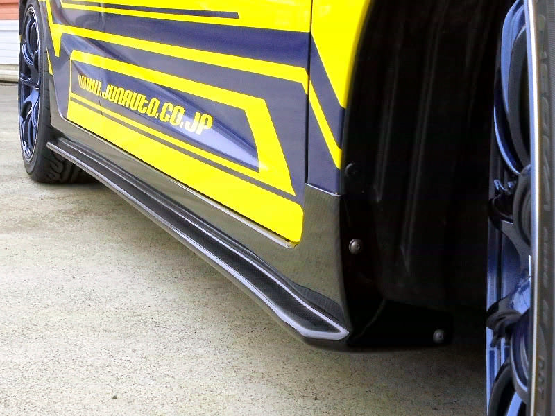 JUN AUTO SIDE STEPS (CARBON)  For HONDA FIT GK5 - 8008M-H002