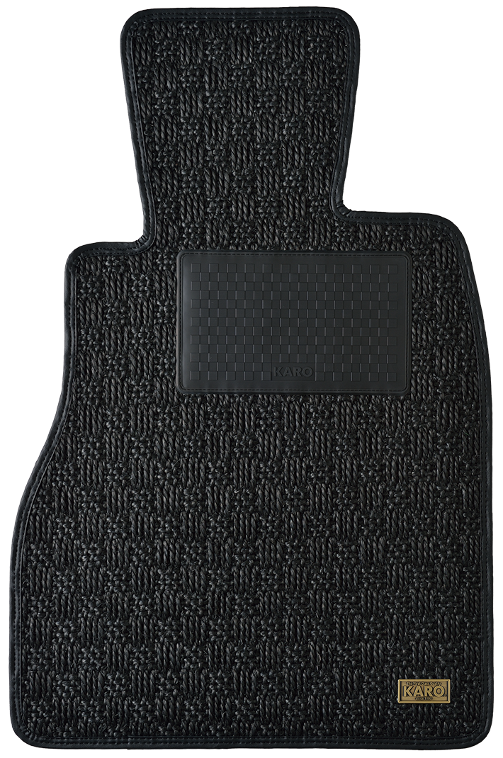 KARO SISAL BLACK BLACK FLOOR MATTS FOR TOYOTA CORONA PREMIO ST21# SISAL-703-BLACK-BLACK