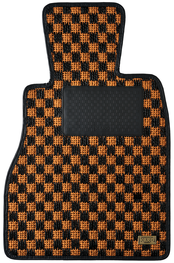 KARO GRAN SISAL CAMEL BLACK FLOOR MATS FOR MERCEDES BENZ G-Class W463 GRAN-SISAL-4309-CAMEL-BLACK