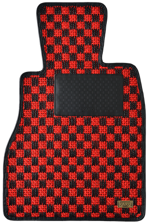 KARO GRAN SISAL RED BLACK FLOOR MATS FOR Mazda AZ-Wagon MD#1S, MD#2S GRAN-SISAL-4809-RED-BLACK