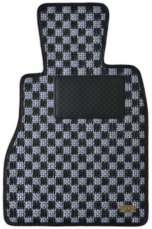 KARO SISAL SILVER BLACK LUGGAGE MATS FOR SUZUKI MR WAGON MF33S SISAL-2891-SILVER-BLACK