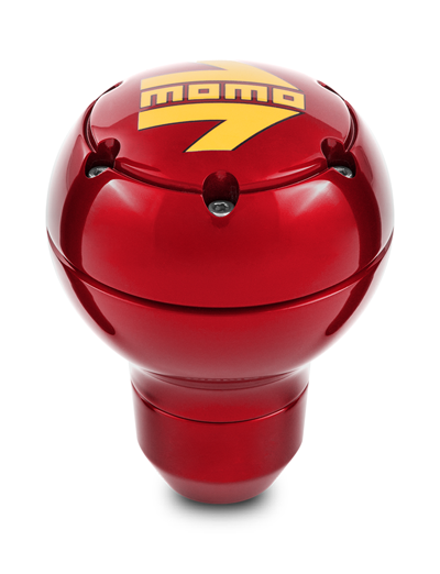 MOMO ROUND METAL RED SHIFT KNOB FOR  SK117