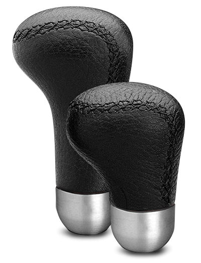 MOMO ANATOMIC LEATHER SHORT SHIFT KNOB AUTOMATIC FINISHER LONG CHROME SK67-AF-03