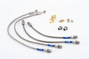 SHOWA GARAGE STAINLESS STEEL BRAIDED BRAKE HOSE SET WITH LOWERING BRACKETS 2-INCH LIFT (50MM) FOR SUZUKI JIMNY JB74 JC74 S00652