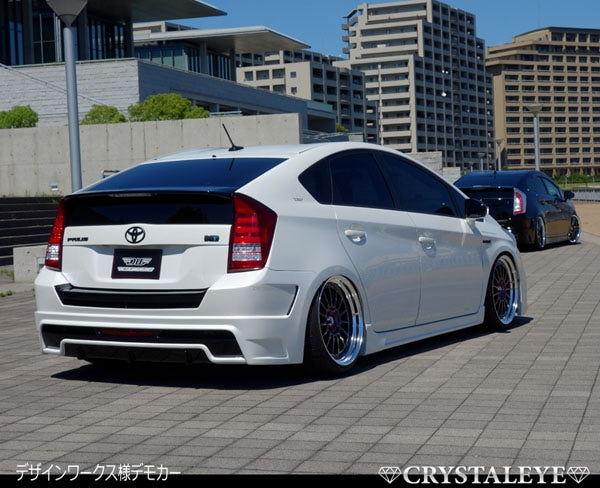 CRYSTAL EYE FIBER FULL LED TAIL V5 FLOWING TURN SIGNAL SEQUENTIAL TYPE SMOKE FOR TOYOTA PRIUS 30  S195-SM