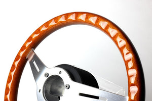 GREDDY SPORTS STEERING WOOD TYPE LIGHT BROWN FOR  16600008