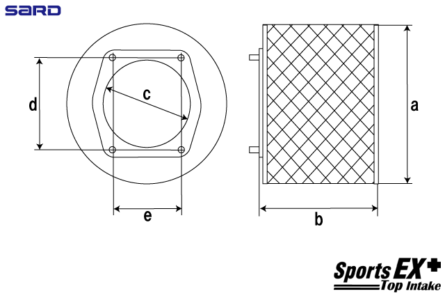 SARD SPORTS EX+ FILTER ALONE (FOR REPLACEMENT / REPAIR) 59923