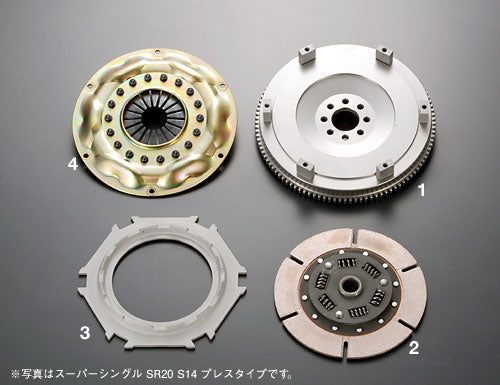 OSGIKEN DISC WITH DAMPER FOR SUPER SINGLE PRESS CLUTCH KIT COVER FOR TOYOTA MR-2 SW20 3S-GT SP-PRESS-SW20-DISC-WITH-DAMPER