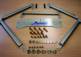 J-SPEED STRUT SIDE TOWER BAR SUJIGANEKUN TRACTION FOR SUBARU IMPREZA GDB GDA J-SPEED-00021