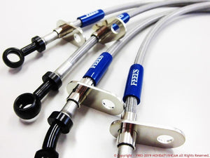 FEEL'S HONDA TWINCAM STAINLESS MESH BRAKE LINE FOR HONDA INTEGRA DC2 SI-VTEC FEELS-00646