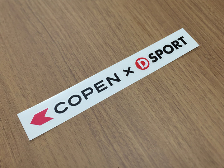 D-SPORT CUT LETTER LOGO STICKER FOR DAIHATSU COPEN 08231X-STK