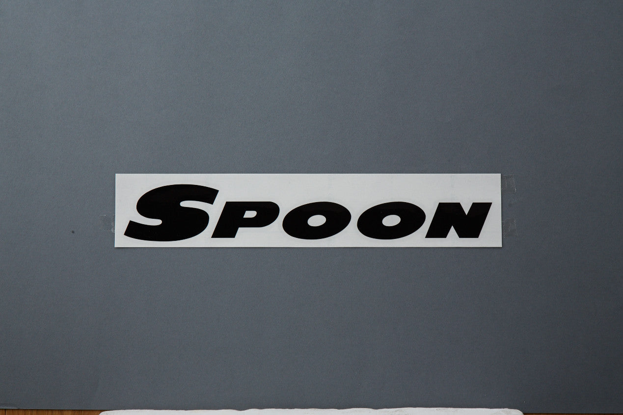 SPOON BLACK [300mm] TEAM STICKER For UNIVERSAL FITTING ALL-90000-B01