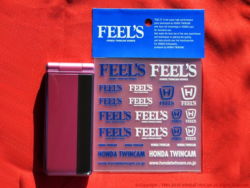 FEEL'S HONDA TWINCAM FEEL'S LOGO STICKER SET FOR  FEELS-00963