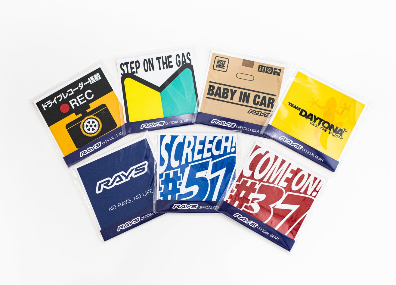 RAYS OFFICIAL GEAR STICKER 2023MODEL SCREECH! 57 NO36 100X100MM 7404-STICKER-2023-NO36