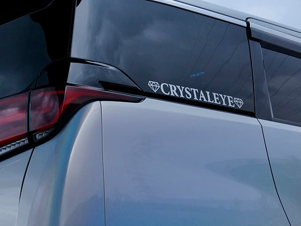 CRYSTAL EYE CRYSTALEYE LOGO STICKER CHROME TYPE MEDIUM (M) WIDTH 500MM FOR  H052SU