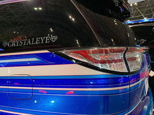 CRYSTAL EYE CRYSTALEYE LOGO STICKER CHROME TYPE MEDIUM (M) WIDTH 500MM FOR  H052SU