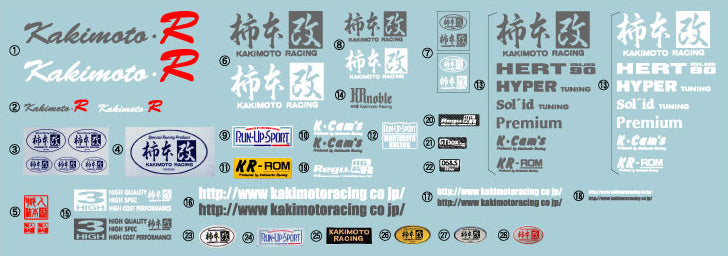 KAKIMOTO RACING CRAFTSMAN STICKER  SG1084