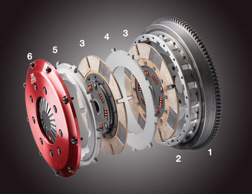 OSGIKEN CLUTCH DISC WITH DAMPER FOR OS-STR TWIN CLUTCH KIT DISC TYPE FOR NISSAN SILVIA S14 PS13 RPS13 SR20DET STR2CD-S14-PS13-RPS13-CLUTCH-DISC-WITH-DAMPER