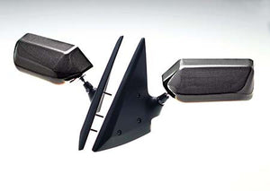 CRAFT SQUARE TOURING COMPETITION MIRROR TRIANGULAR CORNER MOUNT BLUE MIRROR FOR TOYOTA SUPRA DB  CSB140RF-DB-BLUE-LENS