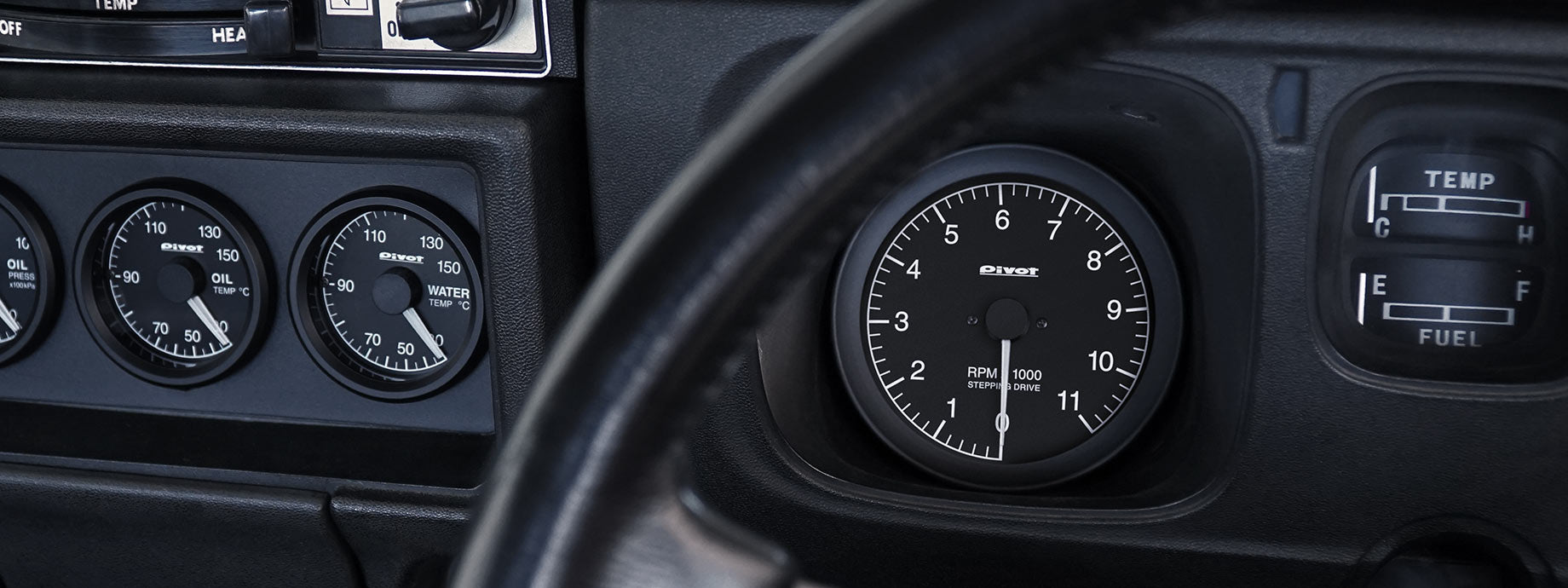 PIVOT GT GAUGE-80 TACHOMETER GAUGE GREEN LIGHT GST-8G