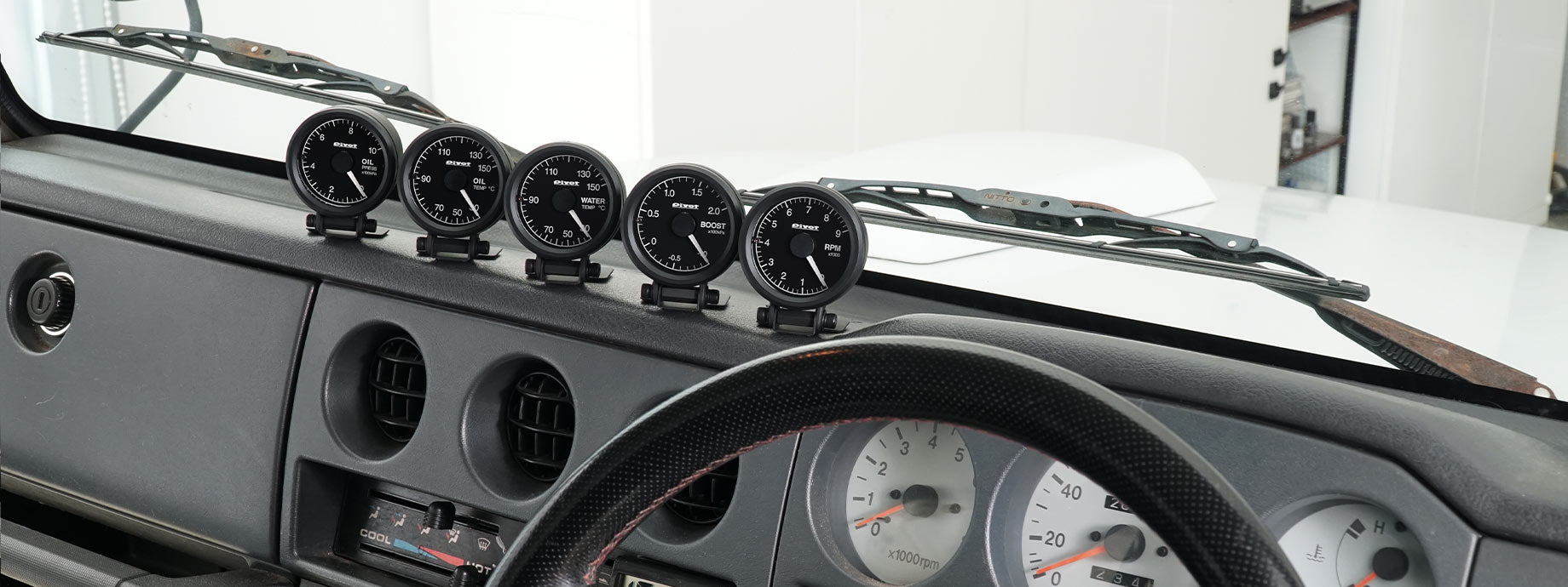 PIVOT GT GAUGE-52 BOOST GAUGE GREEN LIGHT GSB-5G