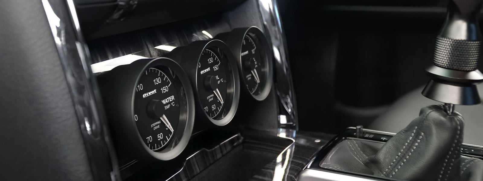PIVOT LINK GAUGE-X WATER TEMPERATURE WHITE LIGHTING OBD TYPE FOR TOYOTA ESTIMA ACR50 55W 2AZ-FE LOW
