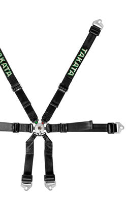 TAKATA RACE SERIES RACING HARNESS 6P SEAT BELT RACE 2x2 BLACK 94005-0