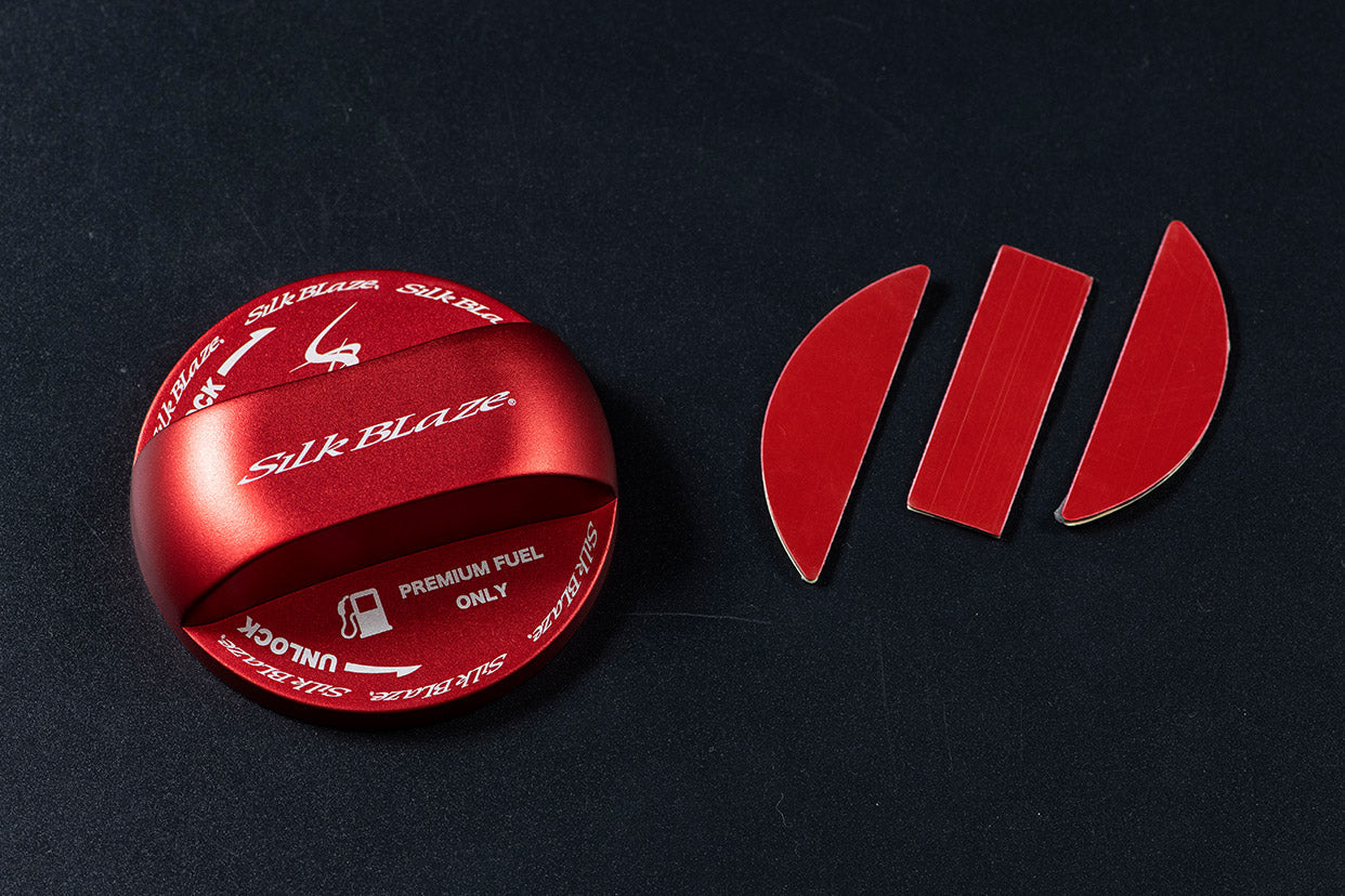 K'SPEC SILKBLAZE FUEL CAP COVER RED FOR SUZUKI SB-FCC-011