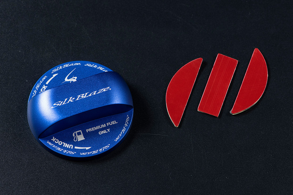 K'SPEC SILKBLAZE FUEL CAP COVER BLUE FOR TOYOTA SB-FCC-002