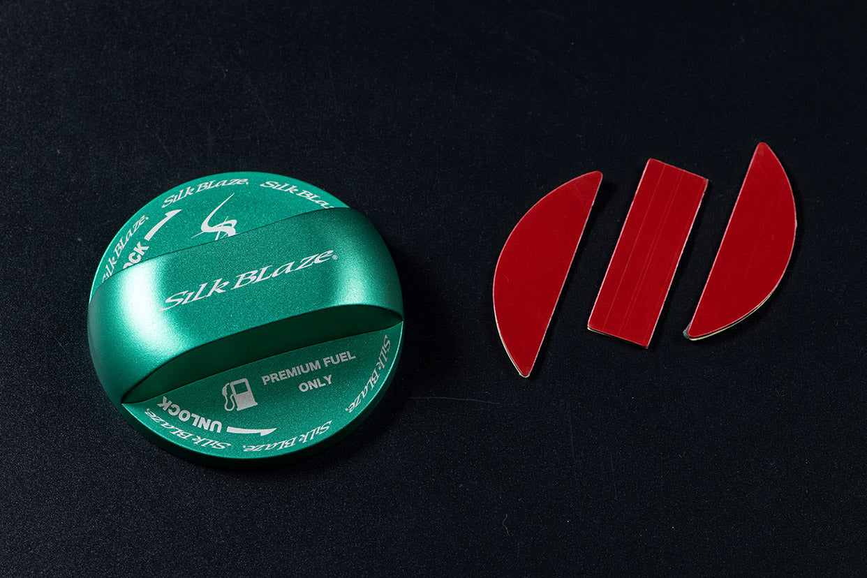 K'SPEC SILKBLAZE SPORTS FUEL CAP COVER GREEN FOR TOYOTA SB-FCC-021