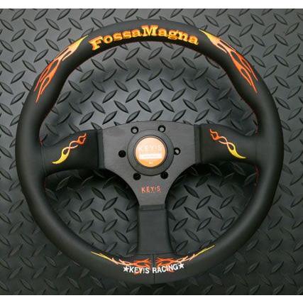 KEY'S RACING FOSSA MAGNA STEERING WHEEL 325 SEMI DEEP SUEDE SW01081