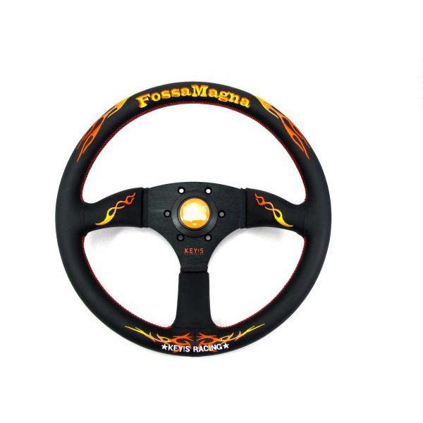 KEY'S RACING FOSSA MAGNA STEERING WHEEL 345 DRIFT SUEDE SW01085