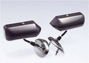 CRAFT SQUARE TOURING COMPETITION MIRROR DOOR MOUNT BLUE MIRROR FOR BMW MINI R55 R59 TCA-FW-R55-R59-BLUE-LENS