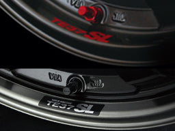 RAYS VOLK RACING MAINTENANCE STICKER VOLK RACING TE37SL REPAIR RIM STICKER METAL BLACK (FOR PRESSED DOUBLE BLACK) FOR 17, 18 AND 19 INCHES FOR  7415-11
