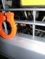 KAWAI WORKS FRONT TYPE FOLDABLE TOW HOOK FOR SUBARU SAMBARDIAS VAN TA TW SU0170-RFF-88