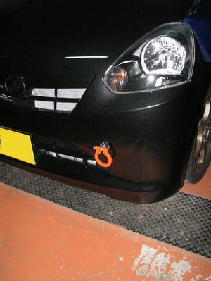 KAWAI WORKS FRONT TYPE FOLDABLE TOW HOOK FOR DAIHATSU MIRAES LA350 DA0270-RFF-88