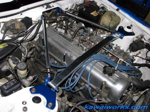 KAWAI WORKS FRONT STRUT BAR TYPEOS FOR NISSAN FAIRLADY Z S130 RETROFIT CAB  NS0300-FTO-00