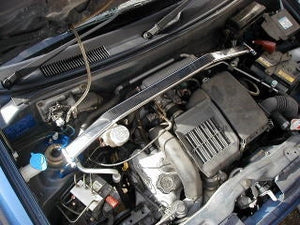 KAWAI WORKS FRONT STRUT BAR TYPEOS FOR SUZUKI ALTO H 22S NEW STANDARD  SZ0210-FTO-00