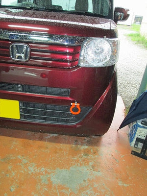 KAWAI WORKS FRONT TYPE FOLDABLE TOW HOOK FOR HONDA N-BOX JF3 4 HN0950-RFF-88
