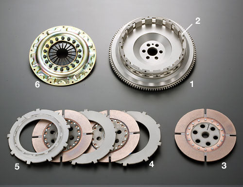 OSGIKEN CENTER PLATE FOR TS SERIES TRIPLE DISC TYPE CLUTCH KIT FOR TOYOTA SOARER JZZ30 1JZ-GTE TS3B-JZZ30-CENTER-PLATE