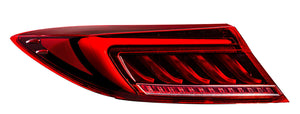VALENTI JEWEL LED TAIL LAMP ULTRA RED LENS GLOSS BLACK RIGHT SIDE FOR TOYOTA GR8 ZN8 SUBARU BRZ ZD8  TT86GRZU-RG-1-RH
