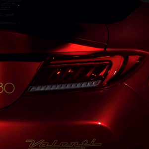 VALENTI JEWEL LED TAIL LAMP ULTRA RED LENS GLOSS BLACK RIGHT SIDE FOR TOYOTA GR8 ZN8 SUBARU BRZ ZD8  TT86GRZU-RG-1-RH
