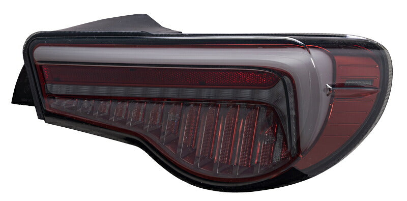 VALENTI JEWEL LED TAIL LAMP ULTRA LIGHT SMOKE RED CHROME LIMITED COLOR FOR TOYOTA 86 ZN6 SUBARU BRZ ZC6  TT86ZU-SR-1